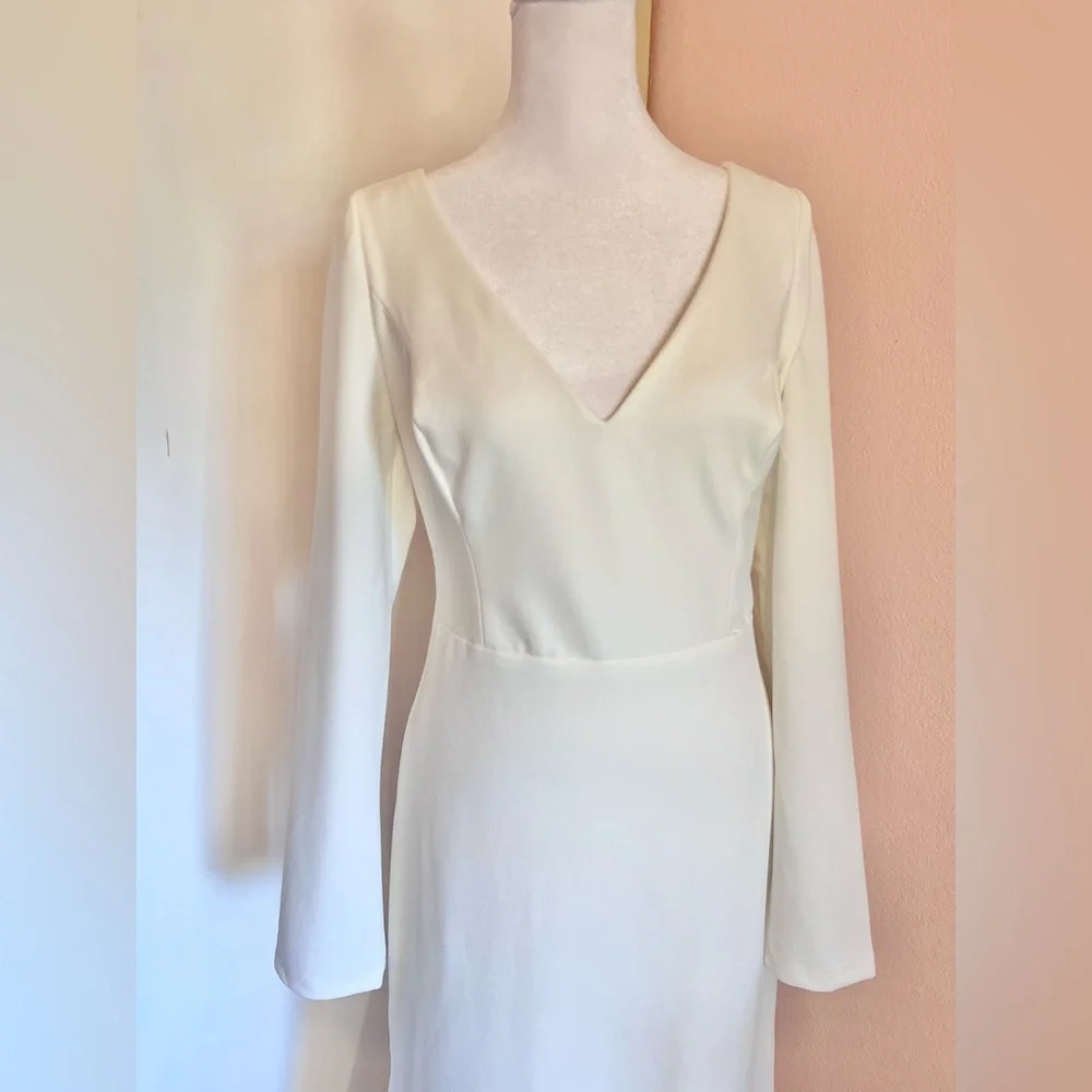 Lulus Feeling of Forever White Long Sleeve Mermaid Maxi Dress - Picture 5 of 14